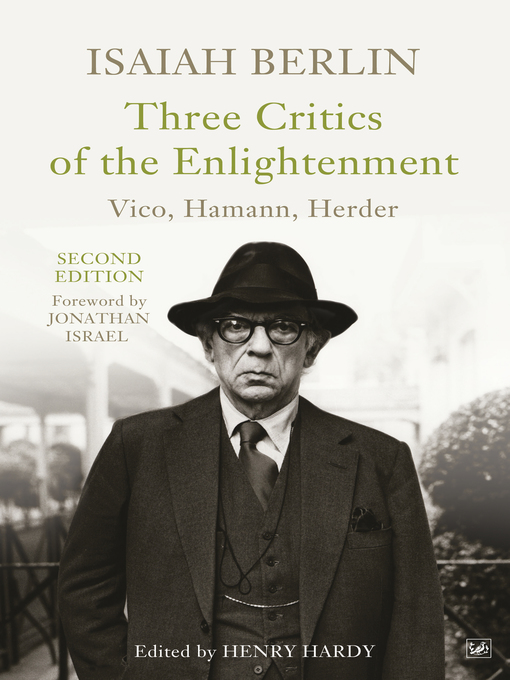 Upplýsingar um Three Critics of the Enlightenment eftir Isaiah Berlin - Biðlisti